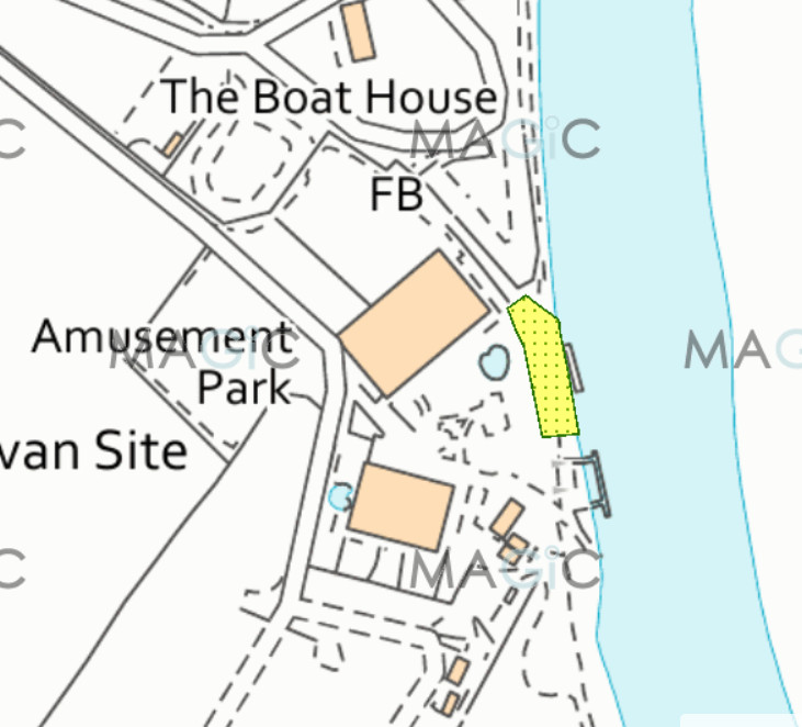 Map showing Old Wharf common