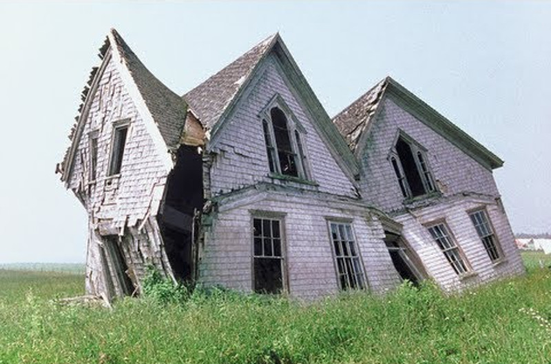 Photograph of dilapidated building